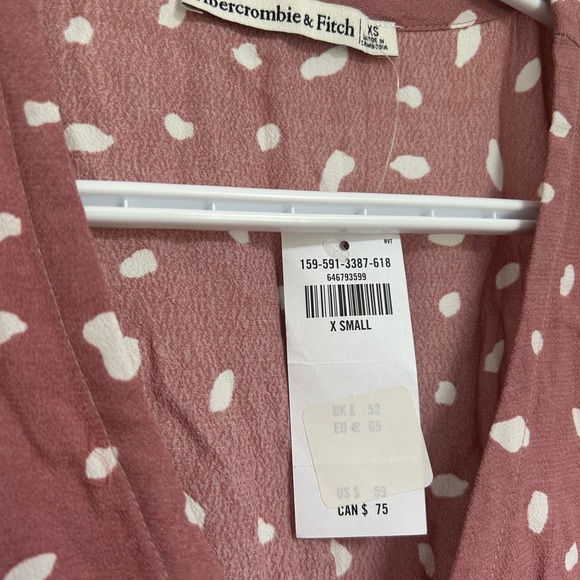 Polka dot wrap Abercrombie wrap dress - Picture 4 of 4